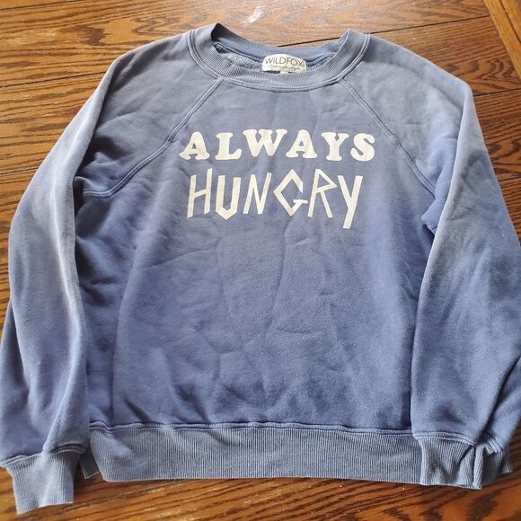 Wildfox always hungry blue jumper Sweatshirt smal - Picture 2 of 4